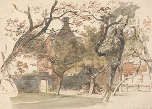 Parte di una casa e giardino