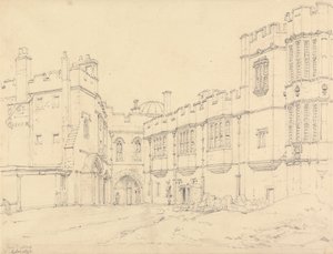 Galleria della Regina Elisabetta e Porta del Principe Nero, Windsor da Henry Edridge