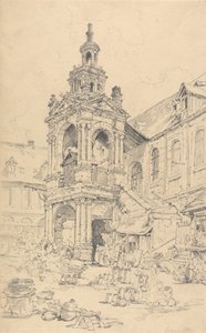 Il portico della Halle della Haute Vielle Tour, Rouen