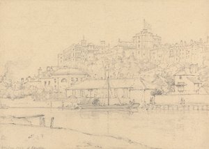 Castello di Windsor dal Brocas da Henry Edridge