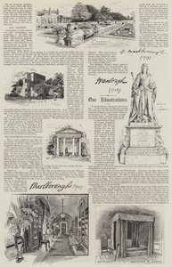 Blenheim Palace illustrato (litografia)