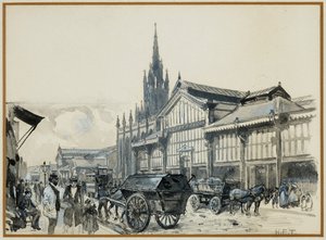 Mercato di Campfield e Chiesa di San Matteo da Henry Edward Tidmarsh