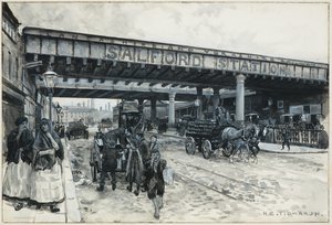 Stazione ferroviaria di Salford, New Bailey Street da Henry Edward Tidmarsh