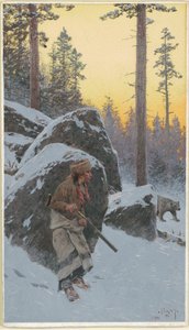 Il cacciatore di orsi indiano da Henry Farny