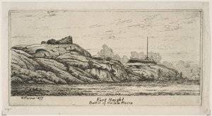 Fort Haight Battaglia delle Pianure di Harlem da Scene della Vecchia New York da Henry Farrer