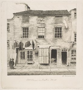 Vecchia casa in Rector Street, da «Scene della vecchia New York» da Henry Farrer