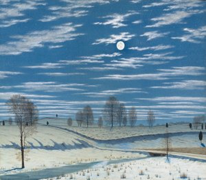 Scena invernale al chiaro di luna, 1869