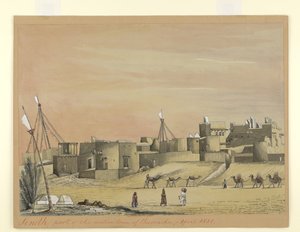 Parte della città nativa di Kurachee (Karachi), aprile 1851 da Henry Francis Ainslie