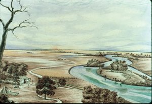 Taverna sul fiume Illinois, 1842 da Henry Francis Ainslie