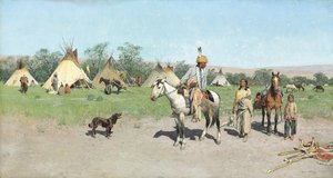 In Nuovi Pascoli, 1895 da Henry Francois Farny