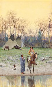 Indiano a Cavallo, 1899 da Henry Francois Farny