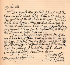 Una lettera di Henry Fuseli, 29 settembre 1823 1904 da Johann Heinrich Füssli