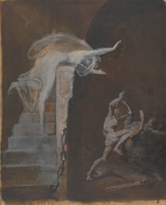 Arianna che Guarda la Lotta di Teseo con il Minotauro da Johann Heinrich Füssli