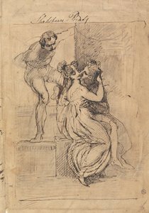 Figura che si sporge sulle scale da Johann Heinrich Füssli