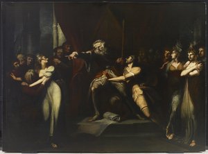 Lear che bandisce Cordelia da Johann Heinrich Füssli