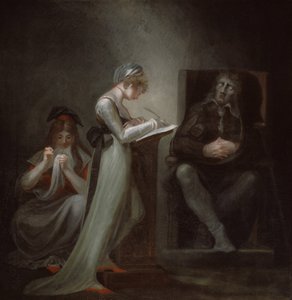Milton detta a sua figlia, 1794 da Johann Heinrich Füssli