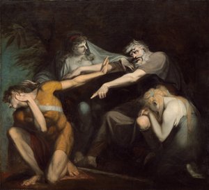 Edipo maledice suo figlio Polinice, 1786 da Johann Heinrich Füssli