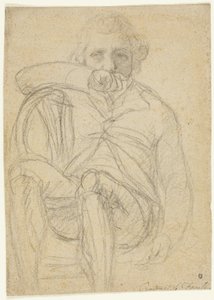 Ritratto di Fuseli (recto); schizzo di una mano (verso) da Henry Fuseli