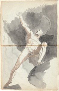 Satana che Sfida i Poteri del Cielo da Johann Heinrich Füssli