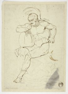 Guerriero seduto (recto); Guerriero in piedi (verso) da Henry Fuseli