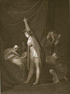 La morte del cardinale Beaufort, inciso da W. Bromley, illustrazione da 