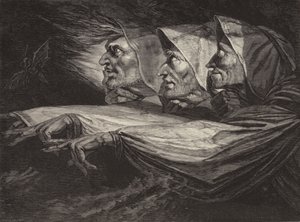 Le streghe in Macbeth da Johann Heinrich Füssli