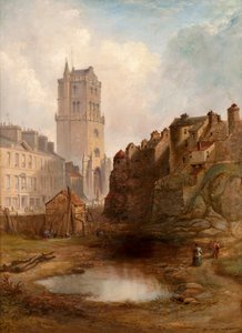 Cava di Lindsay Street e Vecchio Campanile, c.1855 da Henry G. Duguid
