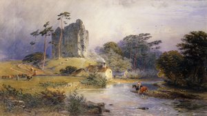 Castello di Thirlwall, Northumberland da Henry George Hine