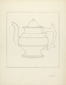 Brocca di peltro da Henry Granet