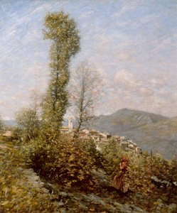 Un Villaggio sulla Collina in Provenza da Henry Herbert La Thangue