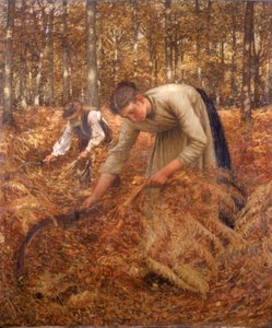 Raccolta di felci, c.1899 da Henry Herbert La Thangue