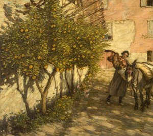 Raccolta di arance, 1929 da Henry Herbert La Thangue