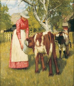 Il primo pasto da Henry Herbert La Thangue