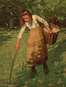 La raccoglitrice di lana da Henry Herbert La Thangue