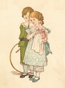 Persone corteggianti (litografia a colori) da Henry Hetherington Emmerson