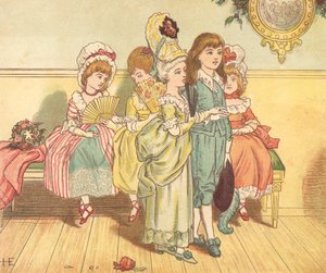 Persone alla moda (litografia a colori)