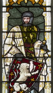 Cambridge, Trinity College, Heaton Butler & Bayne, Henry Holiday, Simon de Montfort, 1870, adattato da Carl Almquist da Henry Holiday