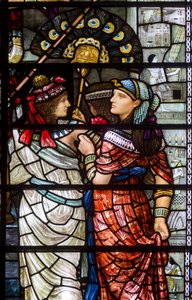 Cattedrale di Durham, Holday Workshop, Henry Holiday, Mosè lascia la corte del Faraone (dettaglio), 1895