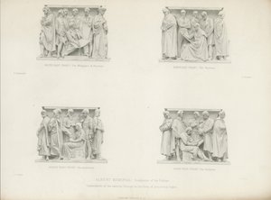 Sculture sul podio del Memoriale di Albert da Henry Hugh Armstead