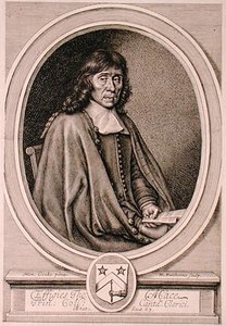 Ritratto di Thomas Mace (1612-1706) inciso da William Faithorne (1656-c.1701) (incisione) da Henry I (after) Cooke