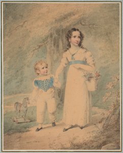Bambini nel parco da Henry Inman