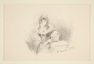 Ritratto di una donna da Henry Inman