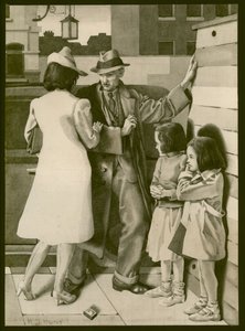 Un alterco, c.1935 da Henry J. Hunt