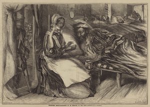 Carità natalizia, interno di un ospedale in Oriente da Henry James Townsend