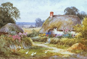 Un cottage in estate da Henry John Sylvester Stannard