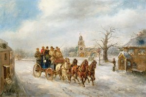 La carrozza di Uxbridge vicino a Hillingdon da Henry Jones