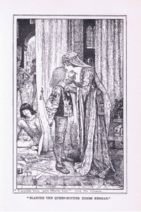 Bianca la regina madre bacia Herman, 1912 da Henry Justice Ford