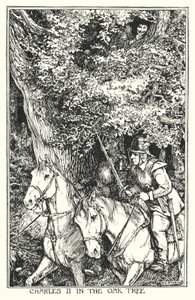 Carlo II nella quercia da Henry Justice Ford
