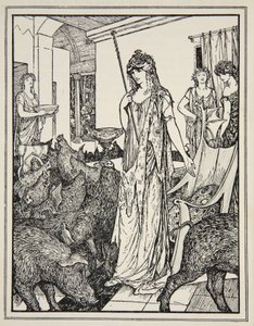 Circe manda i maiali (I compagni di Ulisse) agli styes, frontespizio da 