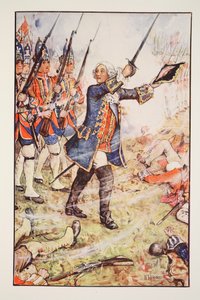 Giorgio II a Dettingen, 1743, illustrazione da 